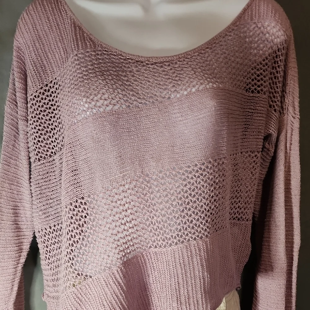 Prana Mauve Scoop Neck Sweater - Picture 4 of 8